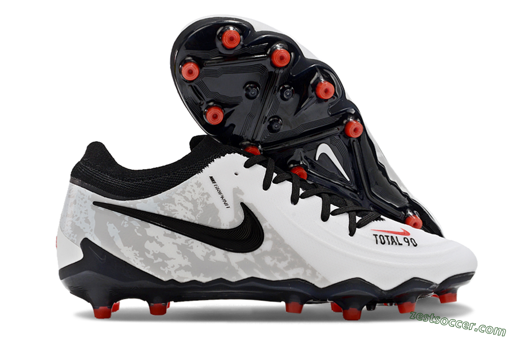 Nike Phantom Luna Elite AG Low-Tops Soccer Cleats - White/Grey/Black/Red 0