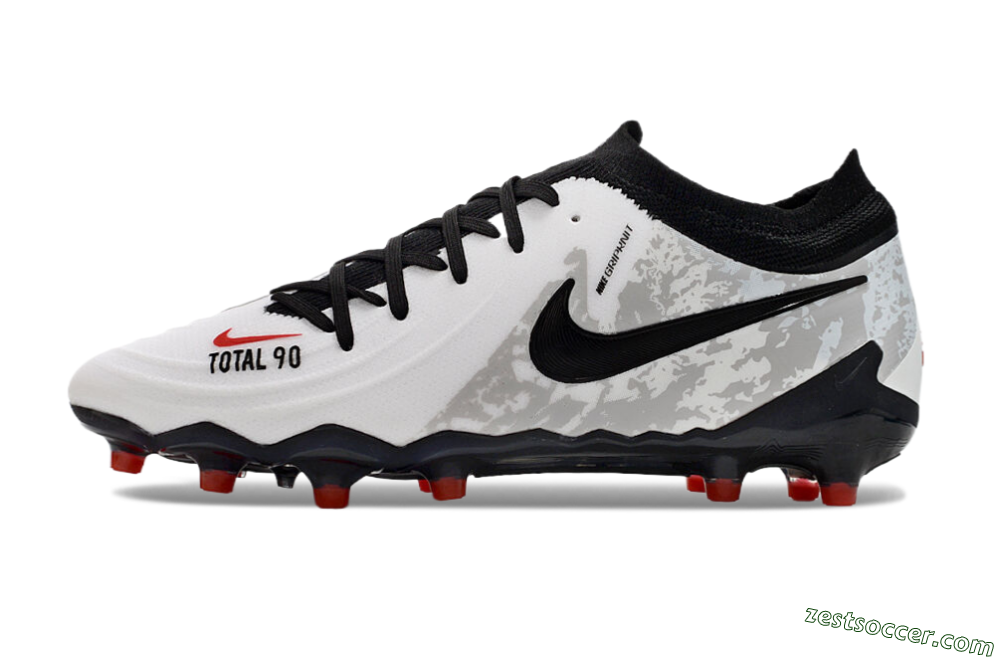 Nike Phantom Luna Elite AG Low-Tops Soccer Cleats - White/Grey/Black/Red 2