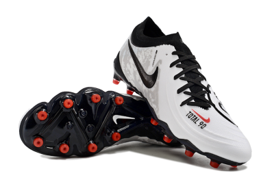 Nike Phantom Luna Elite AG Low-Tops Soccer Cleats - White/Grey/Black/Red