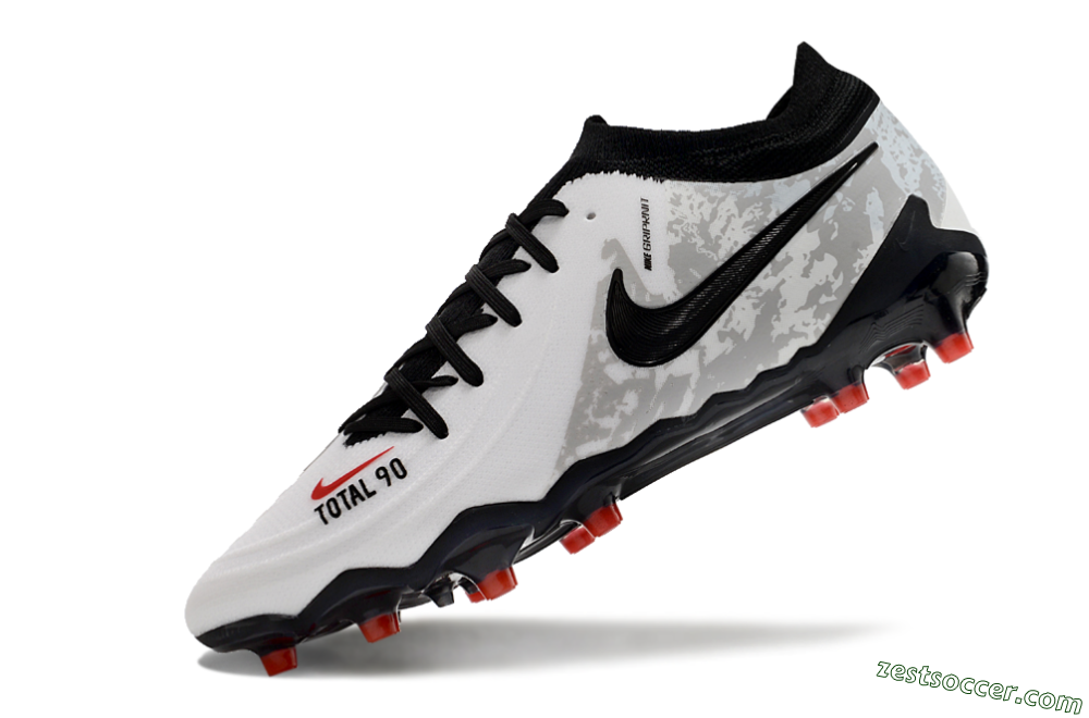 Nike Phantom Luna Elite AG Low-Tops Soccer Cleats - White/Grey/Black/Red 5