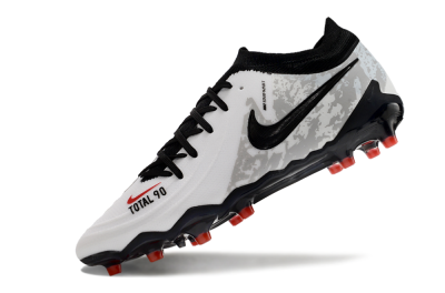 Nike Phantom Luna Elite AG Low-Tops Soccer Cleats - White/Grey/Black/Red