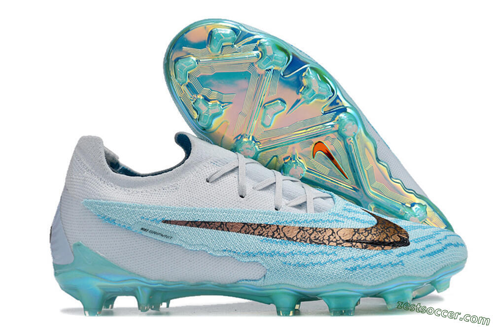 Nike Phantom GX Elite FG Low-Tops Soccer Cleats - Jade/Black/Gold 0