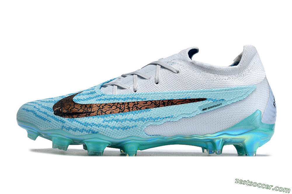 Nike Phantom GX Elite FG Low-Tops Soccer Cleats - Jade/Black/Gold 2