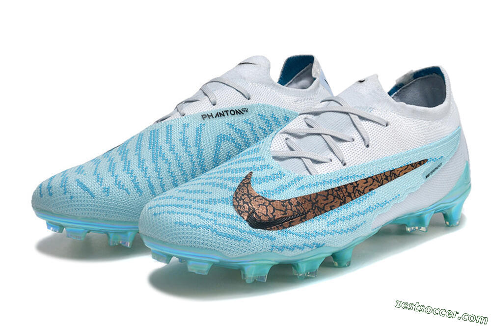 Nike Phantom GX Elite FG Low-Tops Soccer Cleats - Jade/Black/Gold 5