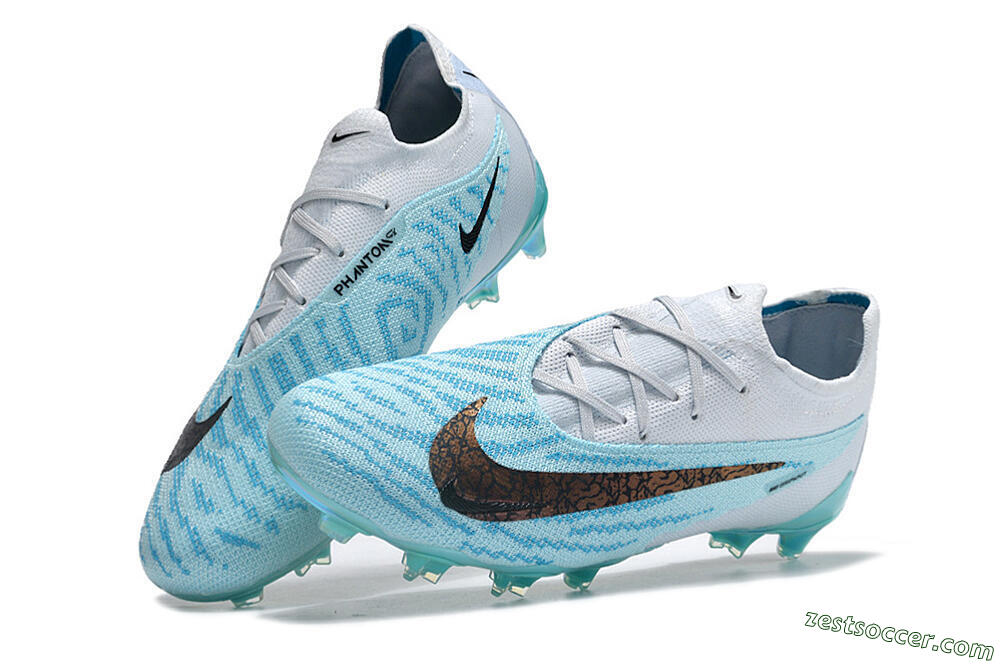 Nike Phantom GX Elite FG Low-Tops Soccer Cleats - Jade/Black/Gold 6