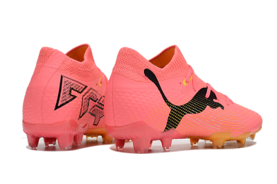 Puma Future Ultimate FG Low-Tops Soccer Cleats - Pink/Black/Yellow