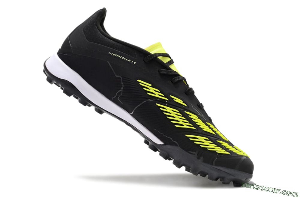 Adidas Predator 24 Elite TF Low-Tops Soccer Shoes - Black/Yellow/White 4