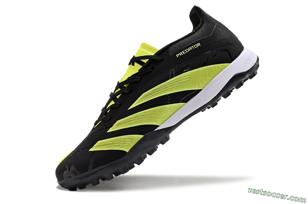Adidas Predator 24 Elite TF Low-Tops Soccer Shoes - Black/Yellow/White 5