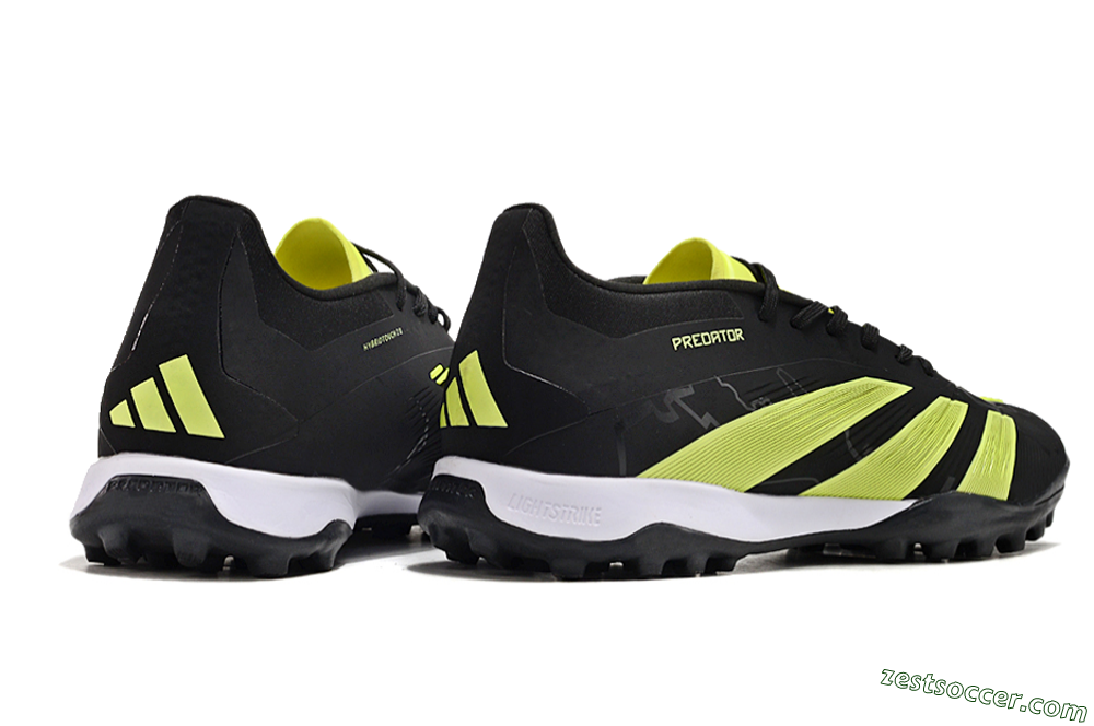 Adidas Predator 24 Elite TF Low-Tops Soccer Shoes - Black/Yellow/White 6