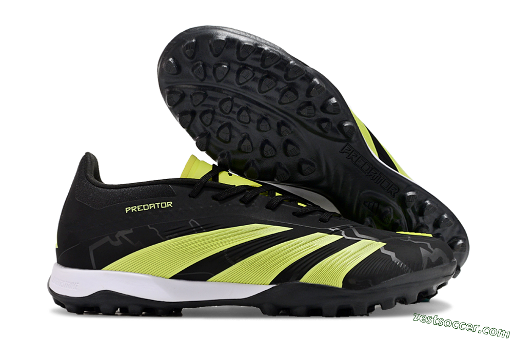 Adidas Predator 24 Elite TF Low-Tops Soccer Shoes - Black/Yellow/White 0