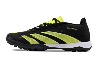 Adidas Predator 24 Elite TF Low-Tops Soccer Shoes - Black/Yellow/White