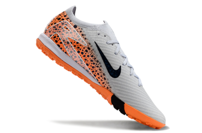 Nike Air Zoom Mercurial Vapor 15 Elite TF Low-Tops Soccer Shoes - Grey/Orange/Black