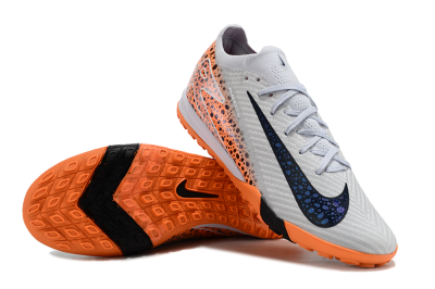 Nike Air Zoom Mercurial Vapor 15 Elite TF Low-Tops Soccer Shoes - Grey/Orange/Black