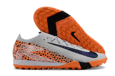 Nike Air Zoom Mercurial Vapor 15 Elite TF Low-Tops Soccer Shoes - Grey/Orange/Black