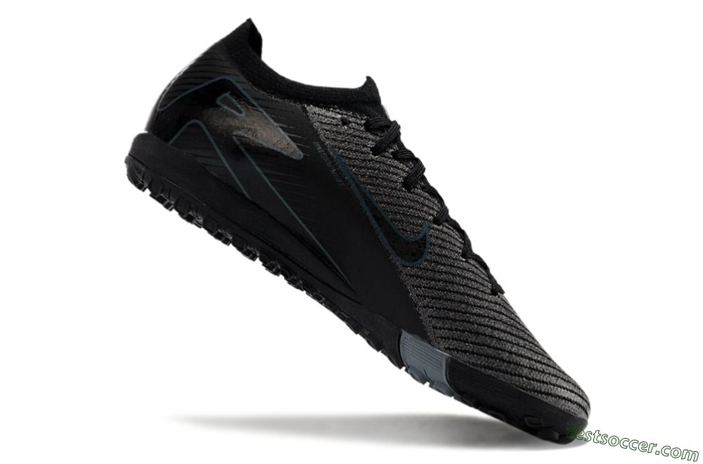 Nike Air Zoom Mercurial Vapor 16 Elite TF Low-Tops Soccer Shoes - Silver/Black/Blue 4