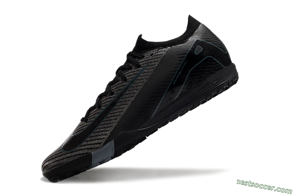 Nike Air Zoom Mercurial Vapor 16 Elite TF Low-Tops Soccer Shoes - Silver/Black/Blue 5