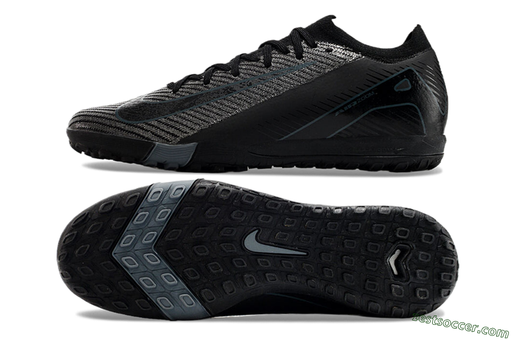 Nike Air Zoom Mercurial Vapor 16 Elite TF Low-Tops Soccer Shoes - Silver/Black/Blue 1
