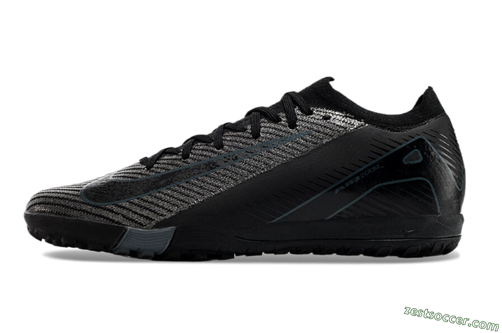 Nike Air Zoom Mercurial Vapor 16 Elite TF Low-Tops Soccer Shoes - Silver/Black/Blue 2