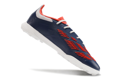 Adidas Predator 24 Elite TF Low-Tops Soccer Shoes - Silver/Blue/Red