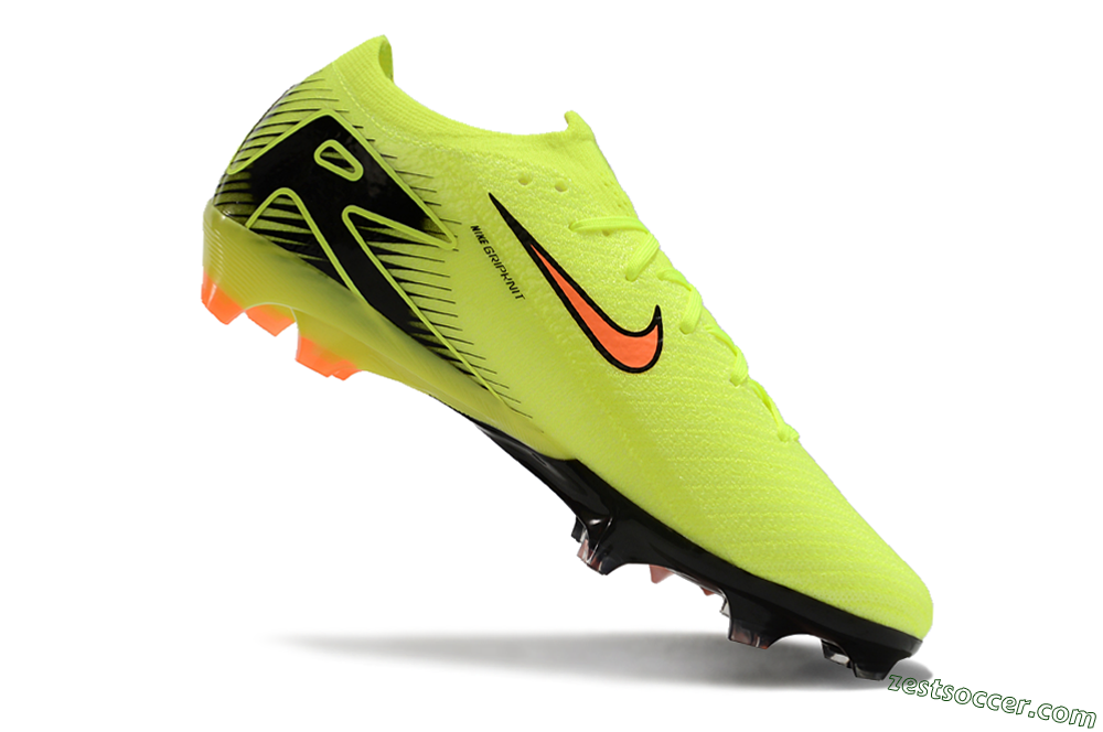 Nike Air Zoom Mercurial Vapor 16 Elite FG Low-Tops Soccer Cleats - Yellow/Orange/Black 4
