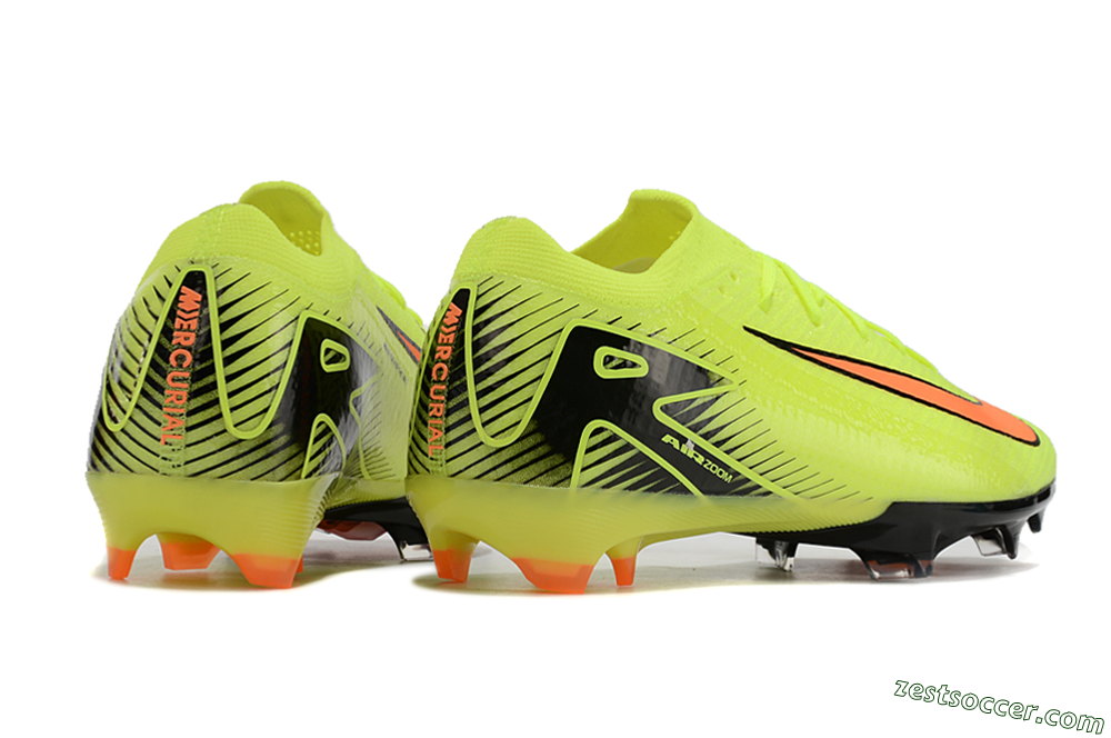 Nike Air Zoom Mercurial Vapor 16 Elite FG Low-Tops Soccer Cleats - Yellow/Orange/Black 6