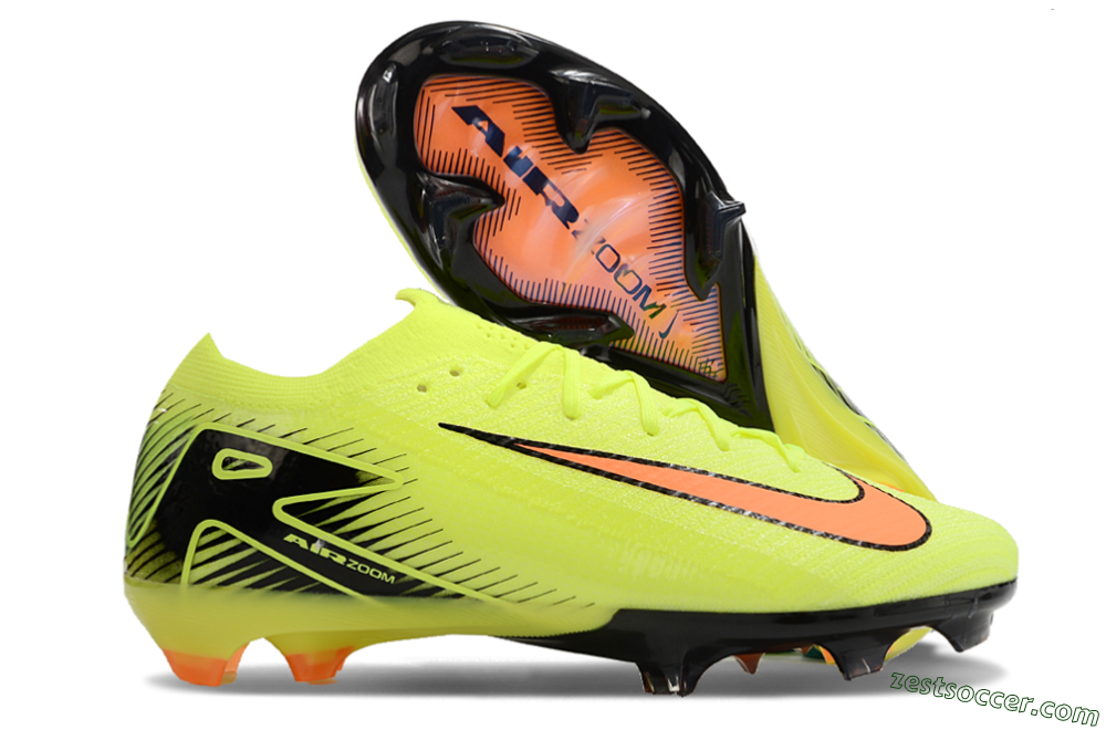 Nike Air Zoom Mercurial Vapor 16 Elite FG Low-Tops Soccer Cleats - Yellow/Orange/Black 0