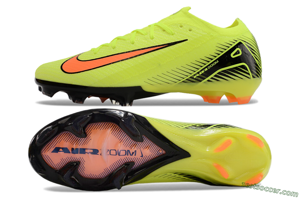 Nike Air Zoom Mercurial Vapor 16 Elite FG Low-Tops Soccer Cleats - Yellow/Orange/Black 1