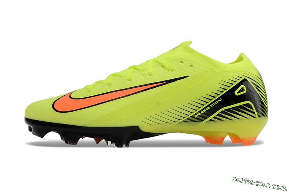 Nike Air Zoom Mercurial Vapor 16 Elite FG Low-Tops Soccer Cleats - Yellow/Orange/Black 2