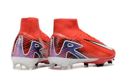 Nike Air Zoom Mercurial Superfly 10 Elite FG High-Tops Soccer Cleats - Red/White/Blue