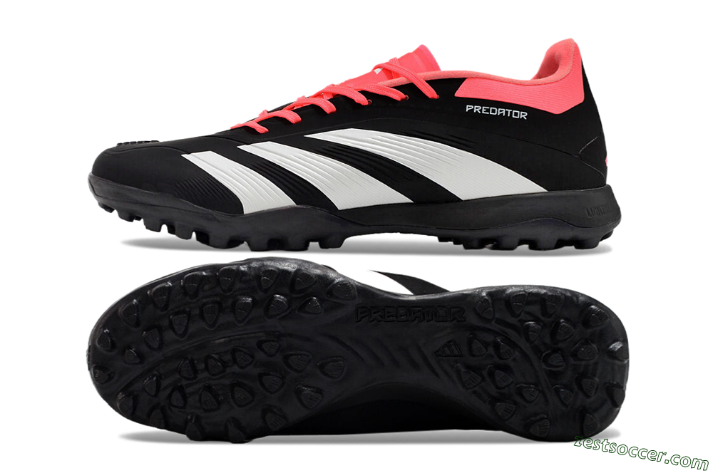 Adidas Predator 24 Elite TF Low-Tops Soccer Shoes - Black/White/Red 1