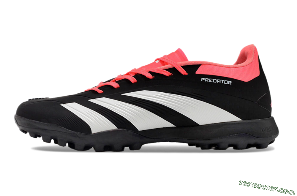 Adidas Predator 24 Elite TF Low-Tops Soccer Shoes - Black/White/Red 2