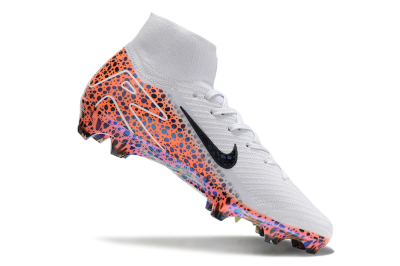 Nike Air Zoom Mercurial Superfly 10 Elite FG High-Tops Soccer Cleats - Grey/Leopard/Gold
