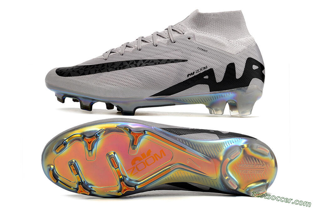 Nike Air Zoom Mercurial Superfly 9 Elite FG High-Tops Soccer Cleats - Purple/Black/Gold 1