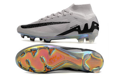 Nike Air Zoom Mercurial Superfly 9 Elite FG High-Tops Soccer Cleats - Purple/Black/Gold