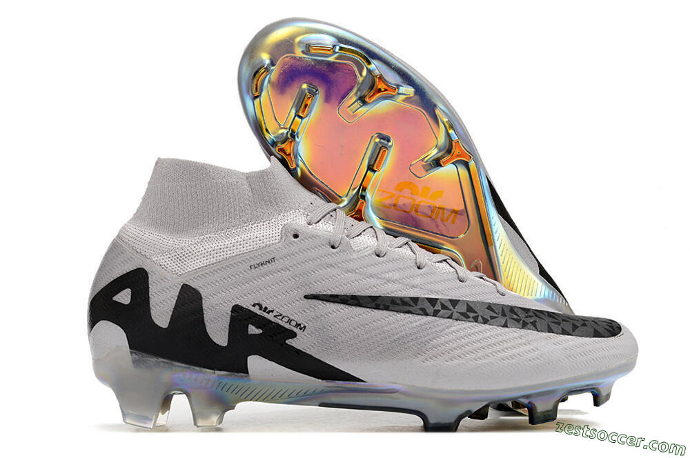 Nike Air Zoom Mercurial Superfly 9 Elite FG High-Tops Soccer Cleats - Purple/Black/Gold 0