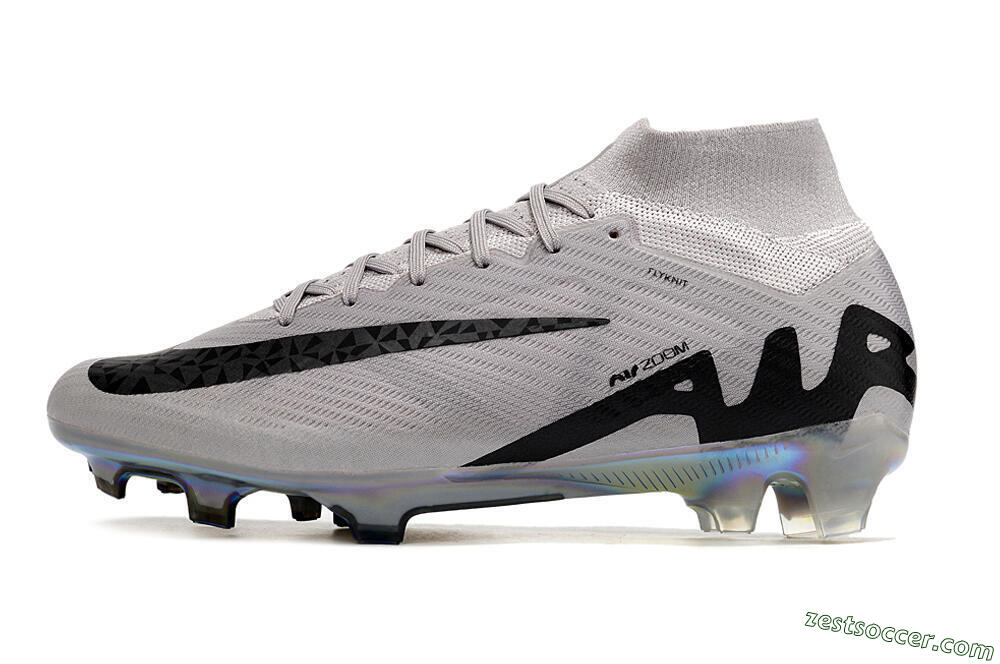 Nike Air Zoom Mercurial Superfly 9 Elite FG High-Tops Soccer Cleats - Purple/Black/Gold 2