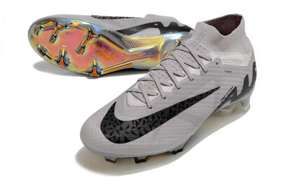Nike Air Zoom Mercurial Superfly 9 Elite FG High-Tops Soccer Cleats - Purple/Black/Gold