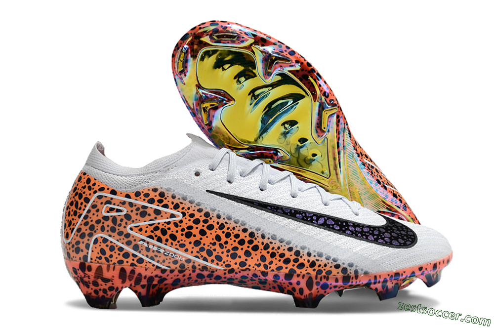 Nike Air Zoom Mercurial Vapor 16 Elite FG Low-Tops Soccer Cleats - Grey/Black/Leopard 0
