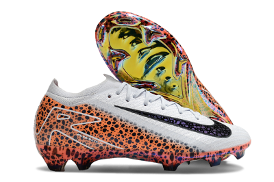 Nike Air Zoom Mercurial Vapor 16 Elite FG Low-Tops Soccer Cleats - Grey/Black/Leopard