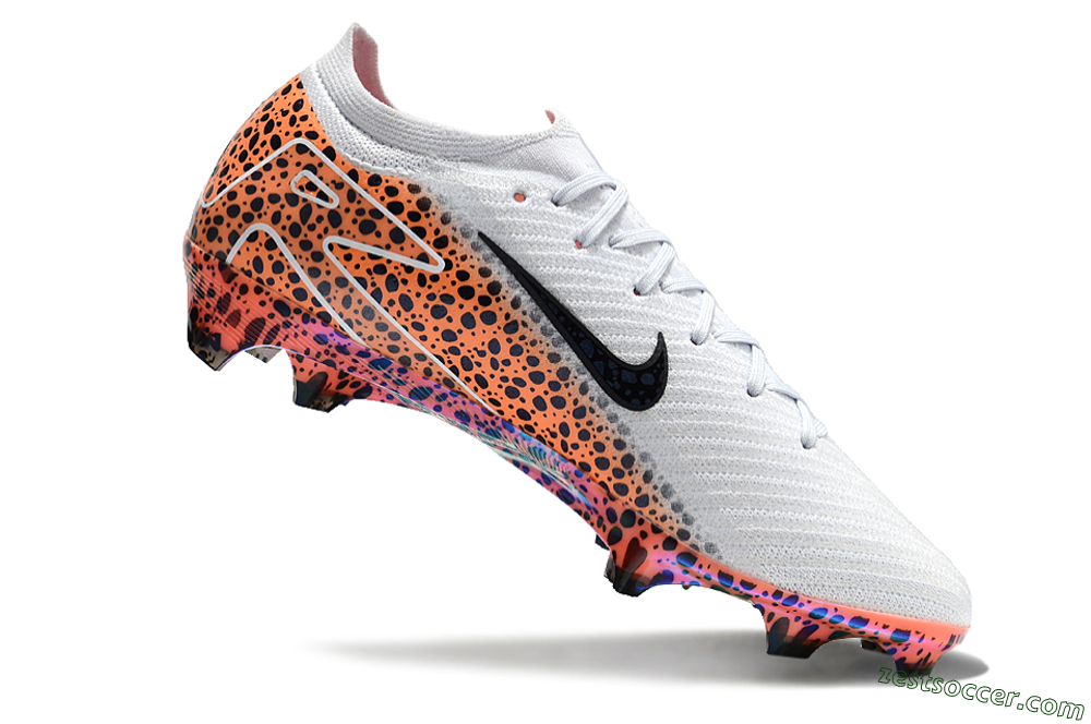 Nike Air Zoom Mercurial Vapor 16 Elite FG Low-Tops Soccer Cleats - Grey/Black/Leopard 4