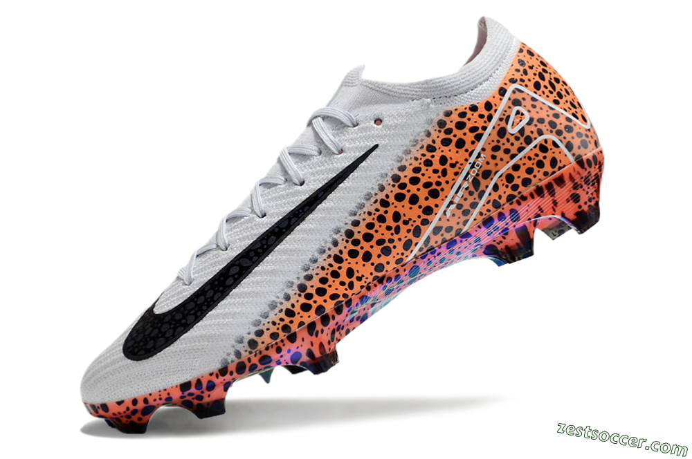 Nike Air Zoom Mercurial Vapor 16 Elite FG Low-Tops Soccer Cleats - Grey/Black/Leopard 5