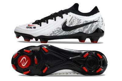 Nike Phantom Luna Elite FG Low-Tops Soccer Cleats - White/Red/Black/Grey