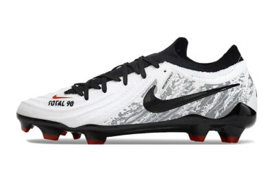 Nike Phantom Luna Elite FG Low-Tops Soccer Cleats - White/Red/Black/Grey