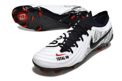 Nike Phantom Luna Elite FG Low-Tops Soccer Cleats - White/Red/Black/Grey