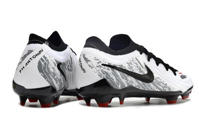 Nike Phantom Luna Elite FG Low-Tops Soccer Cleats - White/Red/Black/Grey