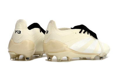 Adidas Predator Elite Foldover Tongue FG Low-Tops Soccer Cleats - Beige/White/Black