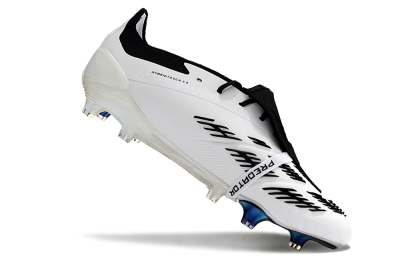 Adidas Predator Elite Foldover Tongue FG Low-Tops Soccer Cleats - White/Gold/Black