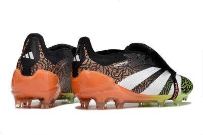 Adidas Predator Elite Foldover Tongue FG Low-Tops Soccer Cleats - Black/White/Green