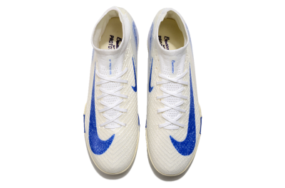 Nike Air Zoom Mercurial Superfly 10 Elite TF High-Tops Soccer Shoes - Beige/Blue