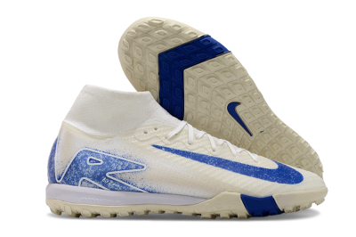 Nike Air Zoom Mercurial Superfly 10 Elite TF High-Tops Soccer Shoes - Beige/Blue